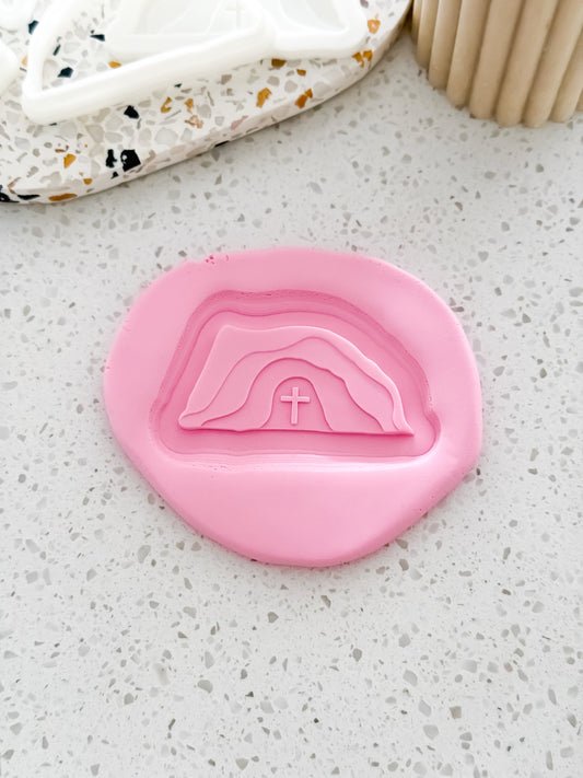 Easter Tomb Scene Stamp & Cutter - Perfect for Fondant & Sugar Cookies