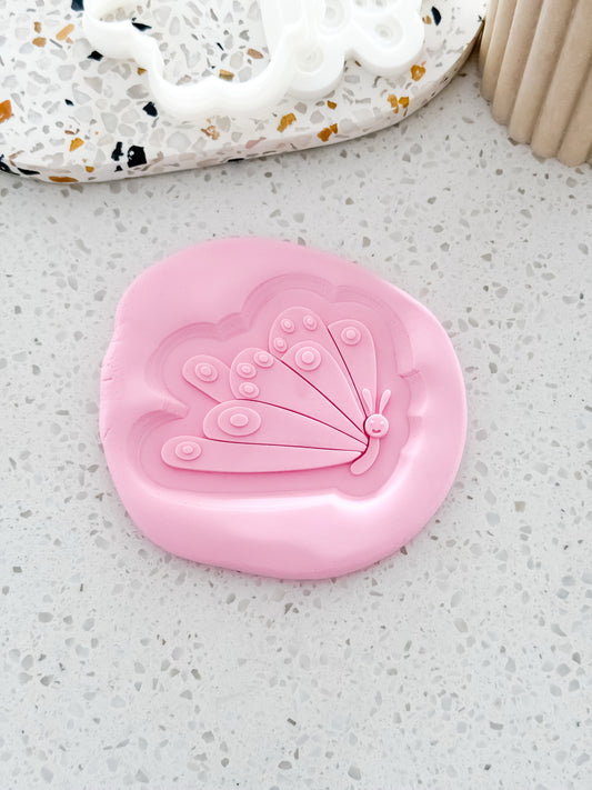 Butterfly (Caterpillar) Stamp & Cutter - Perfect for Fondant & Sugar Cookies