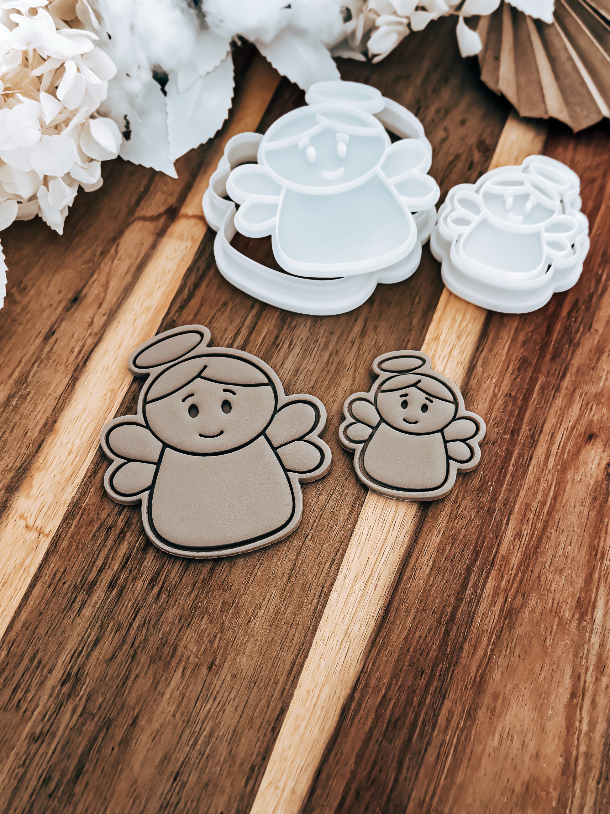 Christmas Angel - Cookie Stamp and Cutter - Ideal for Fondant & Sugar Cookies