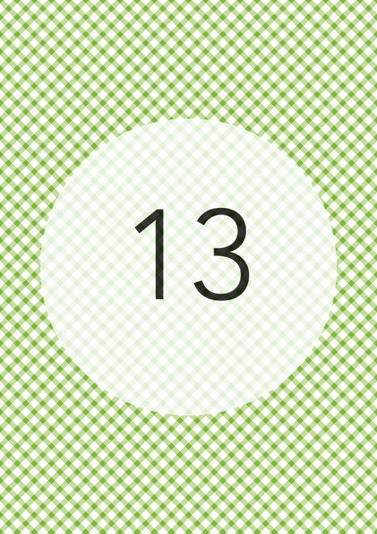 Apple Green diagonal gingham edible image, Gingham Cross No.13, by O'Khach