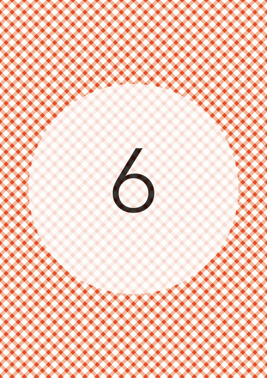 Tangerine diagonal gingham edible image, Gingham Cross No.6, by O'Khach