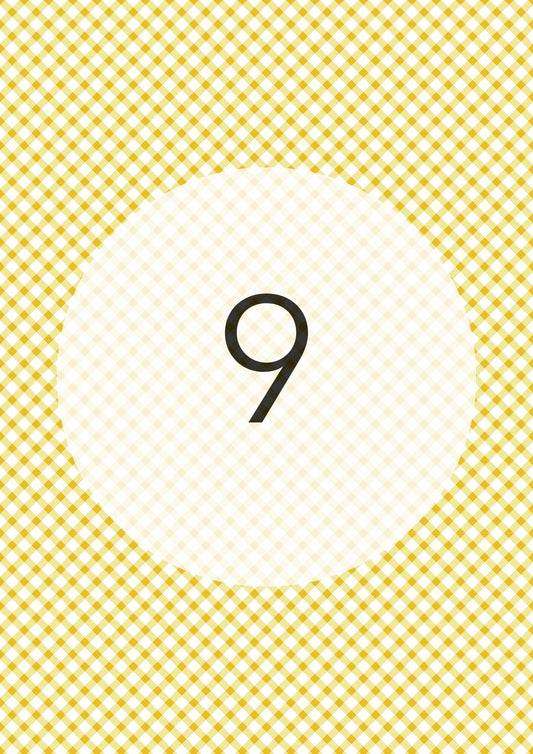 Mustard Yellow diagonal gingham edible image, Gingham Cross No.9, by O'Khach