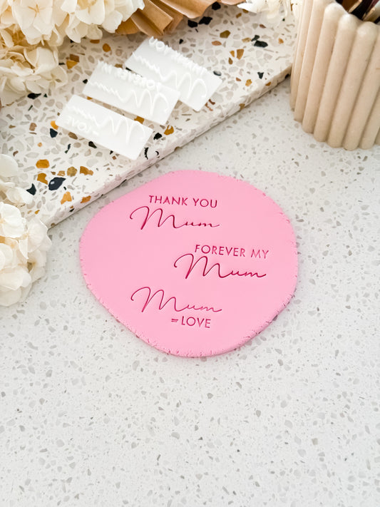 Grateful Mum Set - Perfect for Fondant, Sugar Cookies & Baking