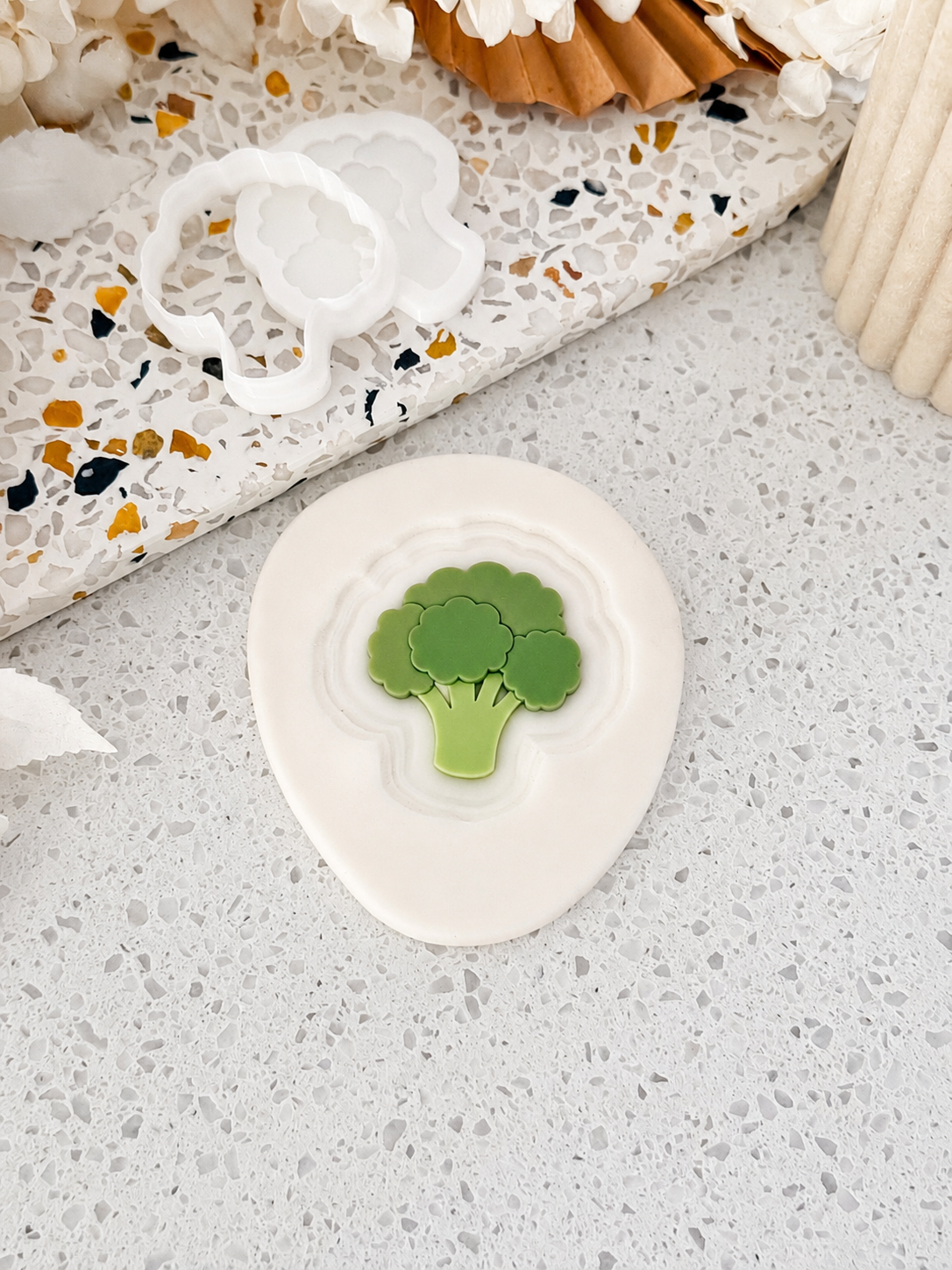 Mini Broccoli - Cookie Stamp and Cutter