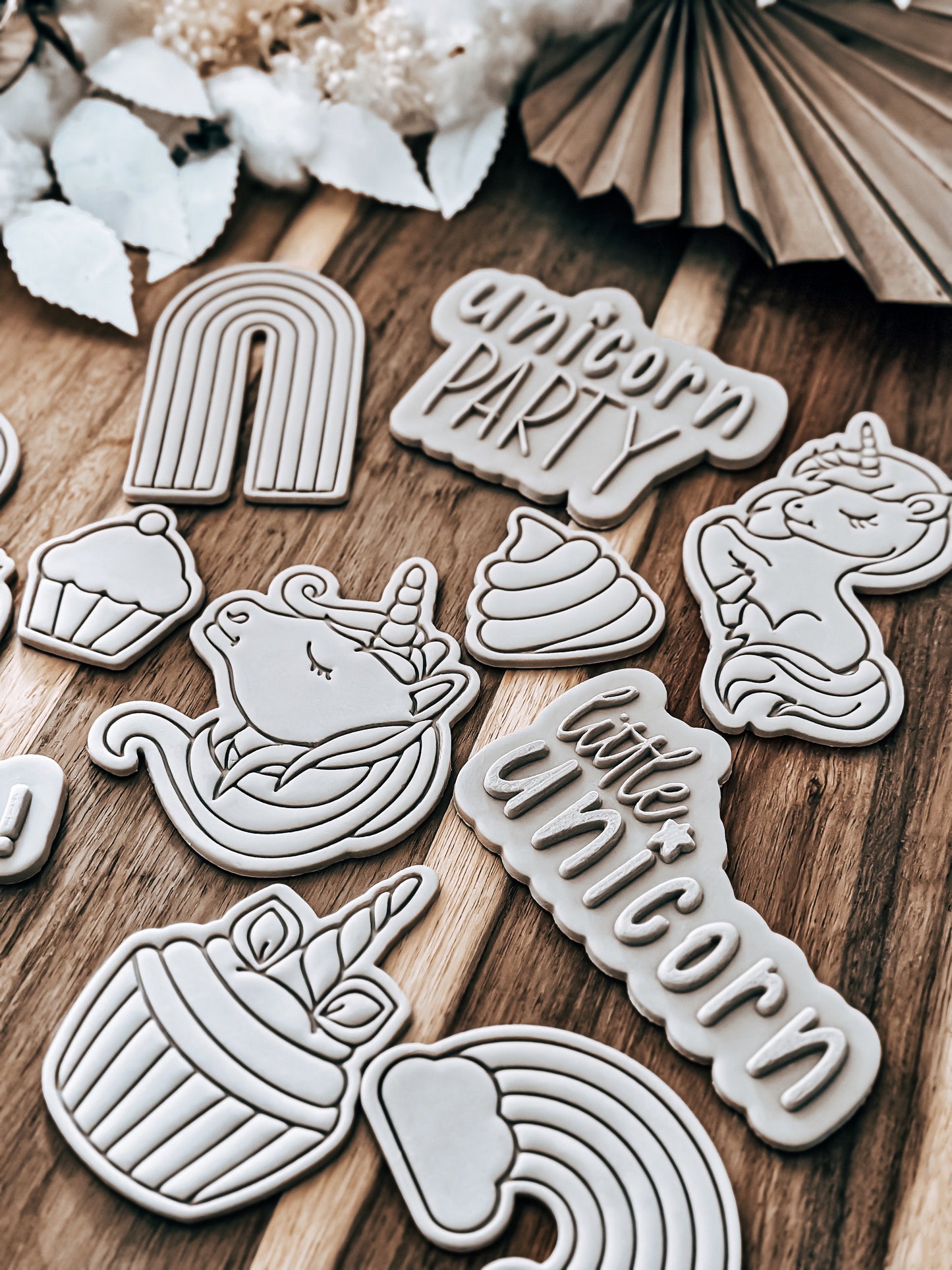 Unicorn Party 'UP' - Cookie Stamp & Cutter - Premium Stamp & Cutter from O'Khach Baking Supplies - Just $28.00! Shop now at O'Khach Baking Supplies