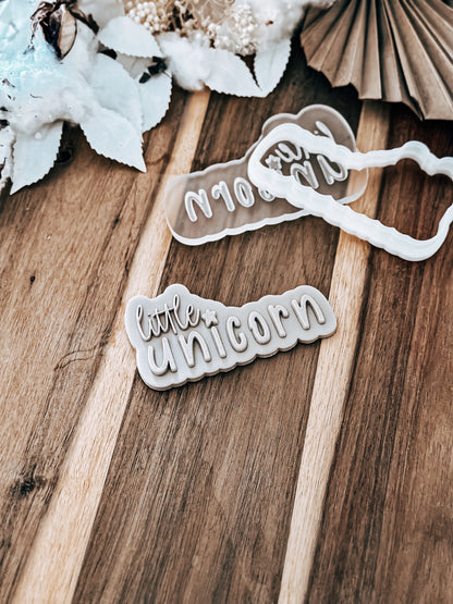 Little Unicorn 'UP' - Cookie Stamp & Cutter - Premium Stamp & Cutter from O'Khach Baking Supplies - Just $28.00! Shop now at O'Khach Baking Supplies