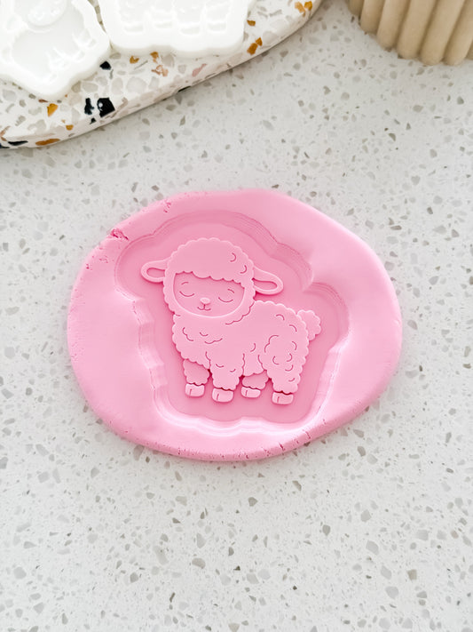 Little Lamb Stamp & Cutter - Perfect for Fondant & Sugar Cookies