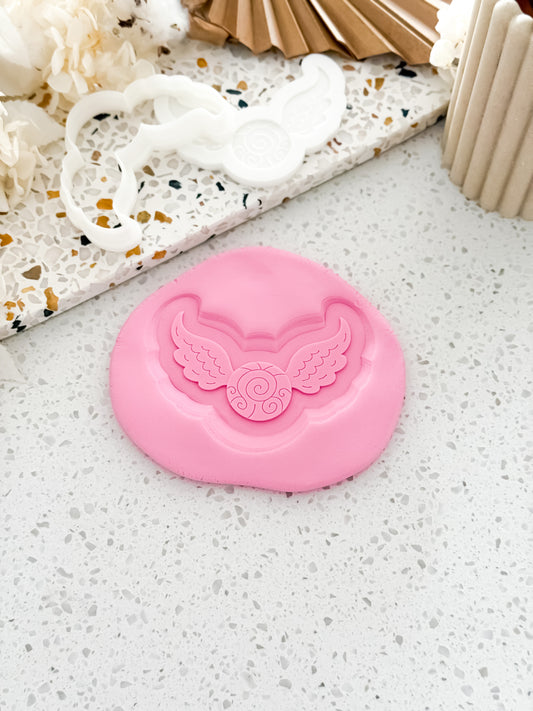 Magic Winged Ball Stamp & Cutter - Perfect for Fondant & Sugar Cookies