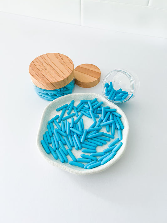 Matt Blue Rods – Edible Sprinkles for Cakes, Cookies & Cupcakes