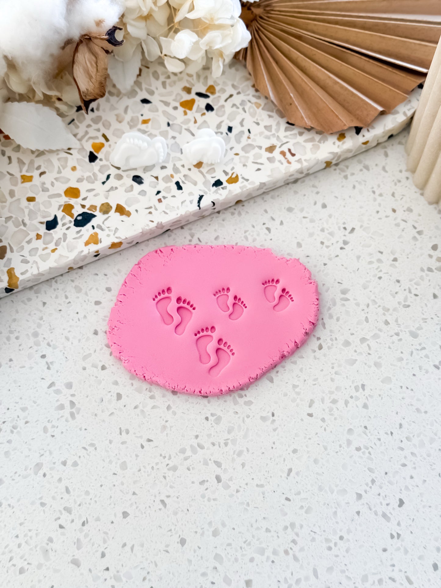 Mini Baby Feet Set Stamps - Perfect for Fondant & Sugar Cookies
