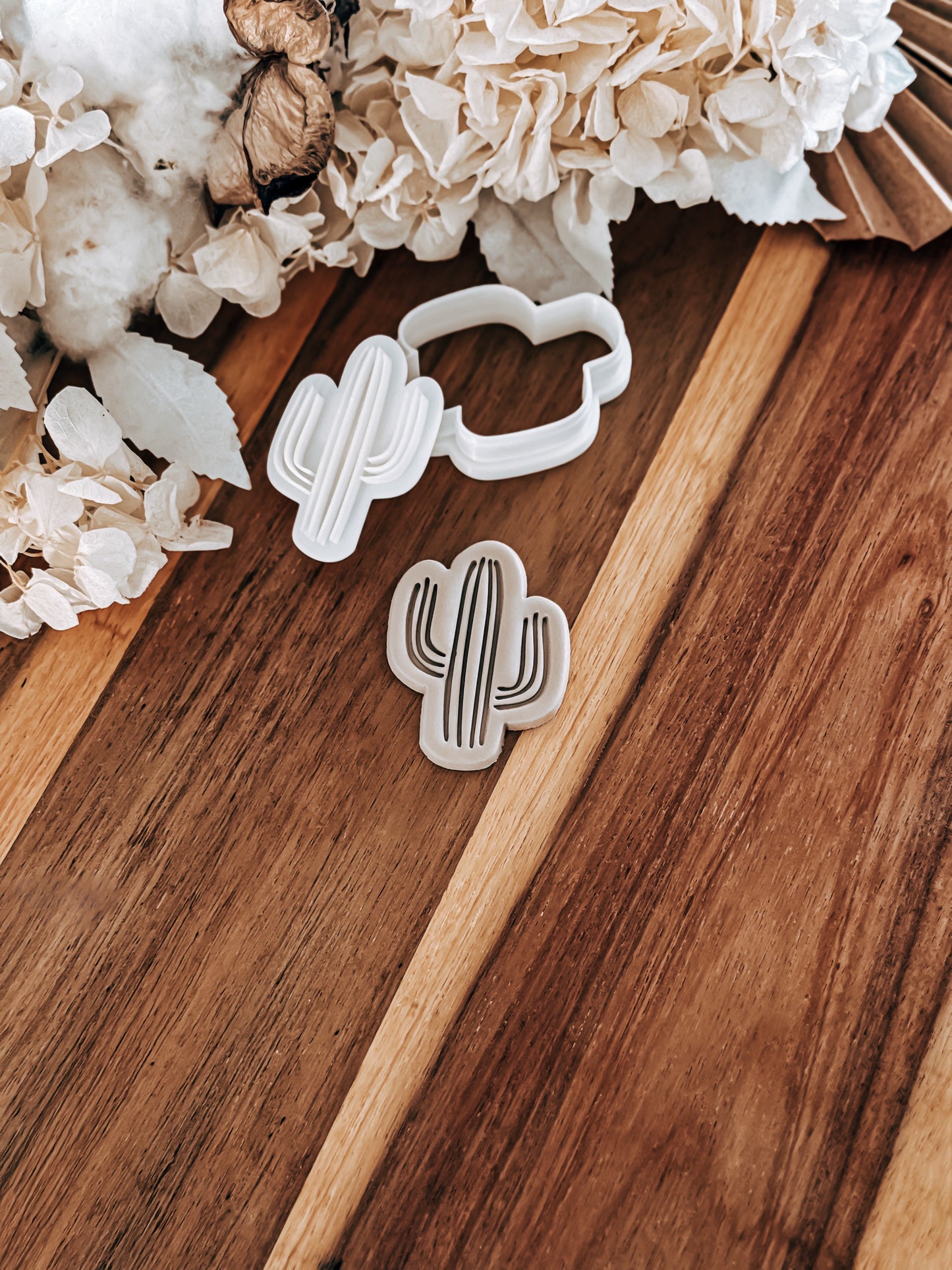 Mini Cactus Stamp & Cutter - Perfect for Fondant & Sugar Cookies