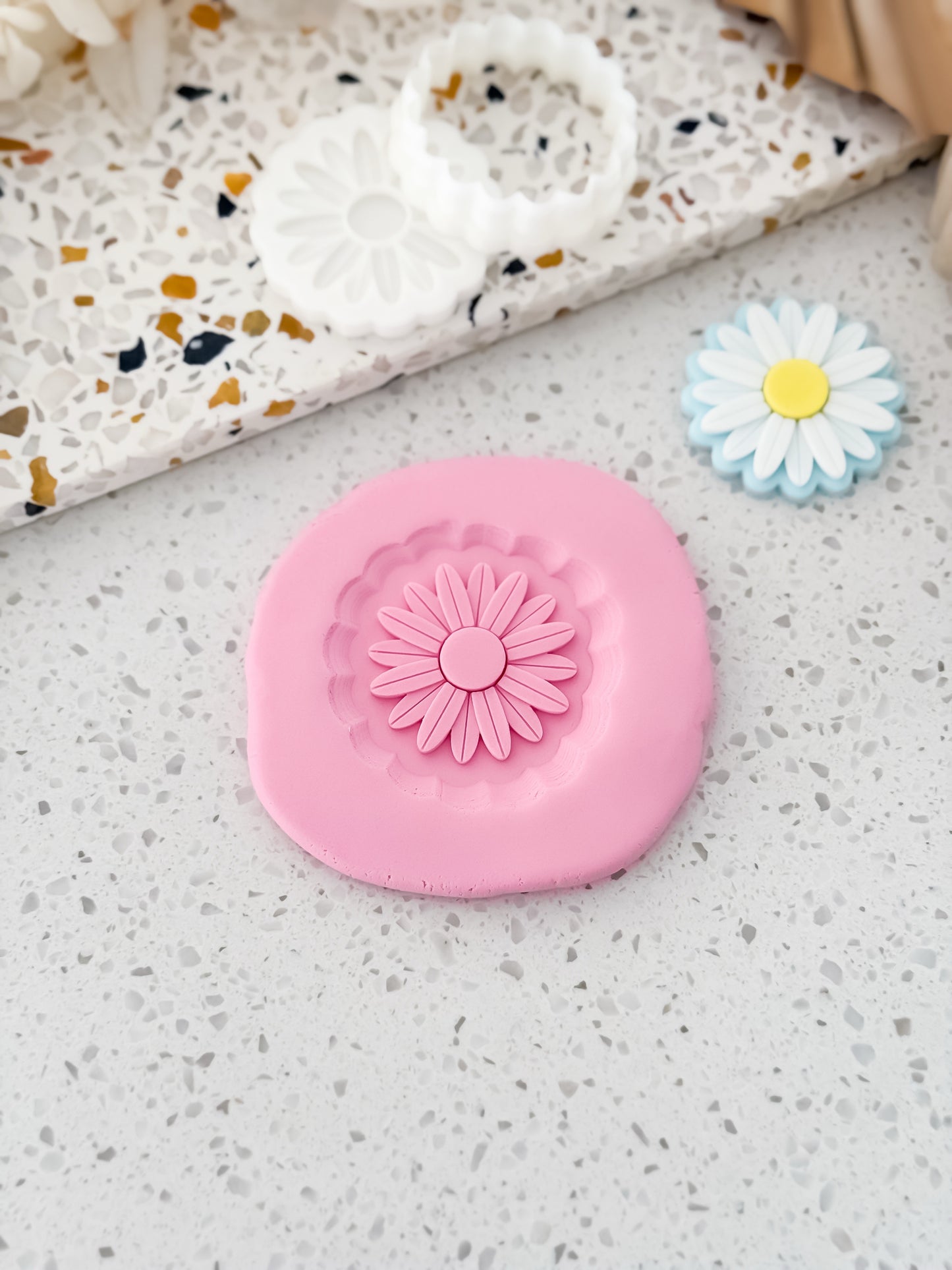 Mini Daisy Bloom (Petal) Stamp & Cutter - Perfect for Fondant & Sugar Cookies