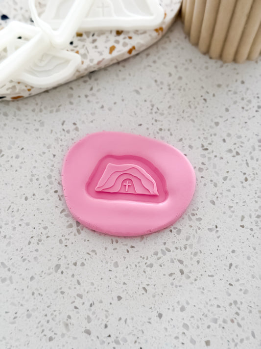 Mini Easter Tomb Scene Stamp & Cutter - Perfect for Fondant & Sugar Cookies