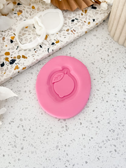 Mini Lemon (Single Leaf) Cookie Stamp & Cutter - Perfect for Fondant & Sugar Cookies