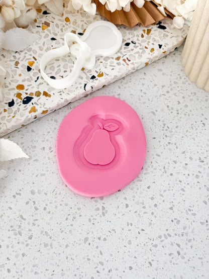 Mini Pear - Cookie Stamp & Cutter - Perfect for Fondant & Sugar Cookies
