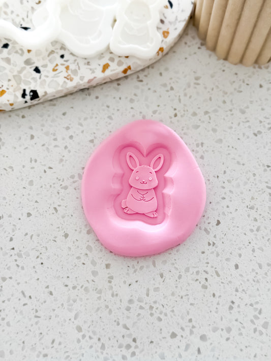 Mini Sunny Bunny Stamp & Cutter - Perfect for Fondant & Sugar Cookies