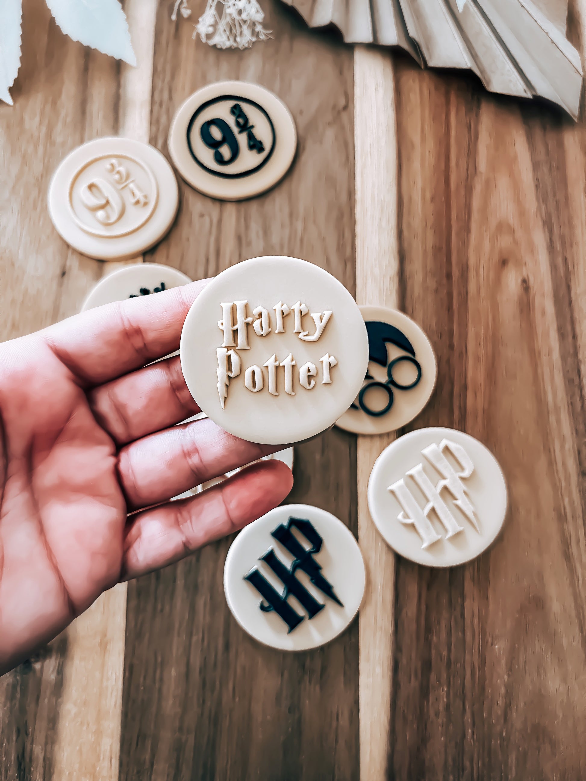 Mini Wizard Script - Cookie Stamp - Fondant & Sugar Cookies