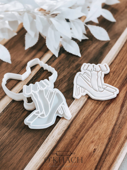 Mummy's Shoes Stamp & Cutter - Perfect for Fondant & Sugar Cookies