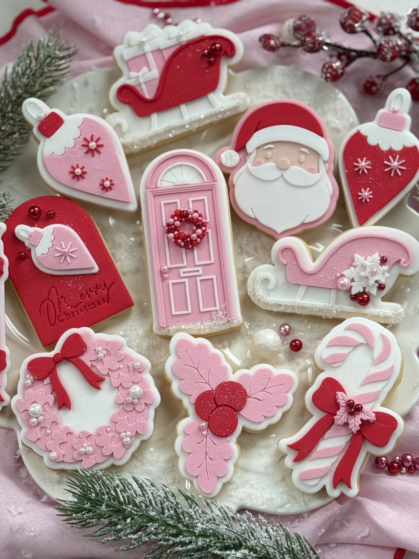 Wreath (Bow) - Cookie Stamp and Cutter