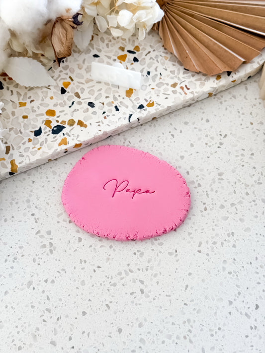 Papa Cookie Stamp - Perfect for Fondant, Sugar Cookies & Baking