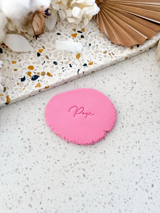Pop Cookie Stamp - Perfect for Fondant, Sugar Cookies & Baking