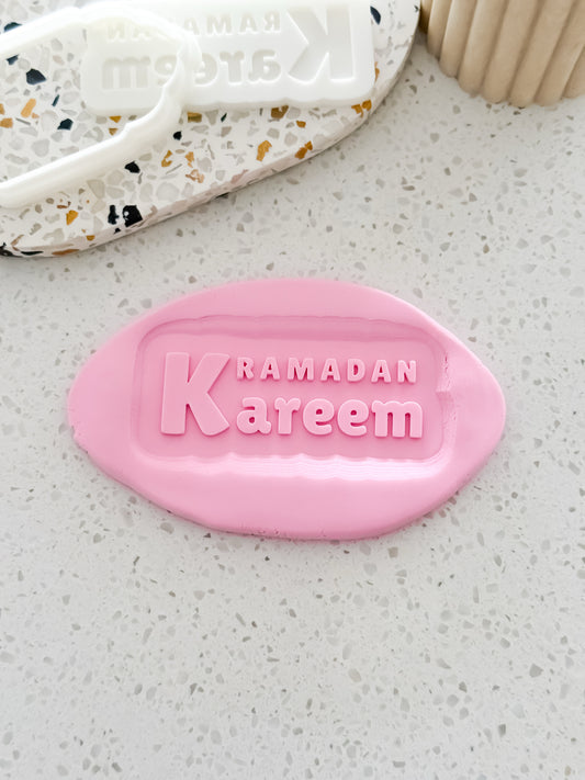 Ramadan Kareem (Script) Stamp & Cutter - Perfect for Fondant & Sugar Cookies
