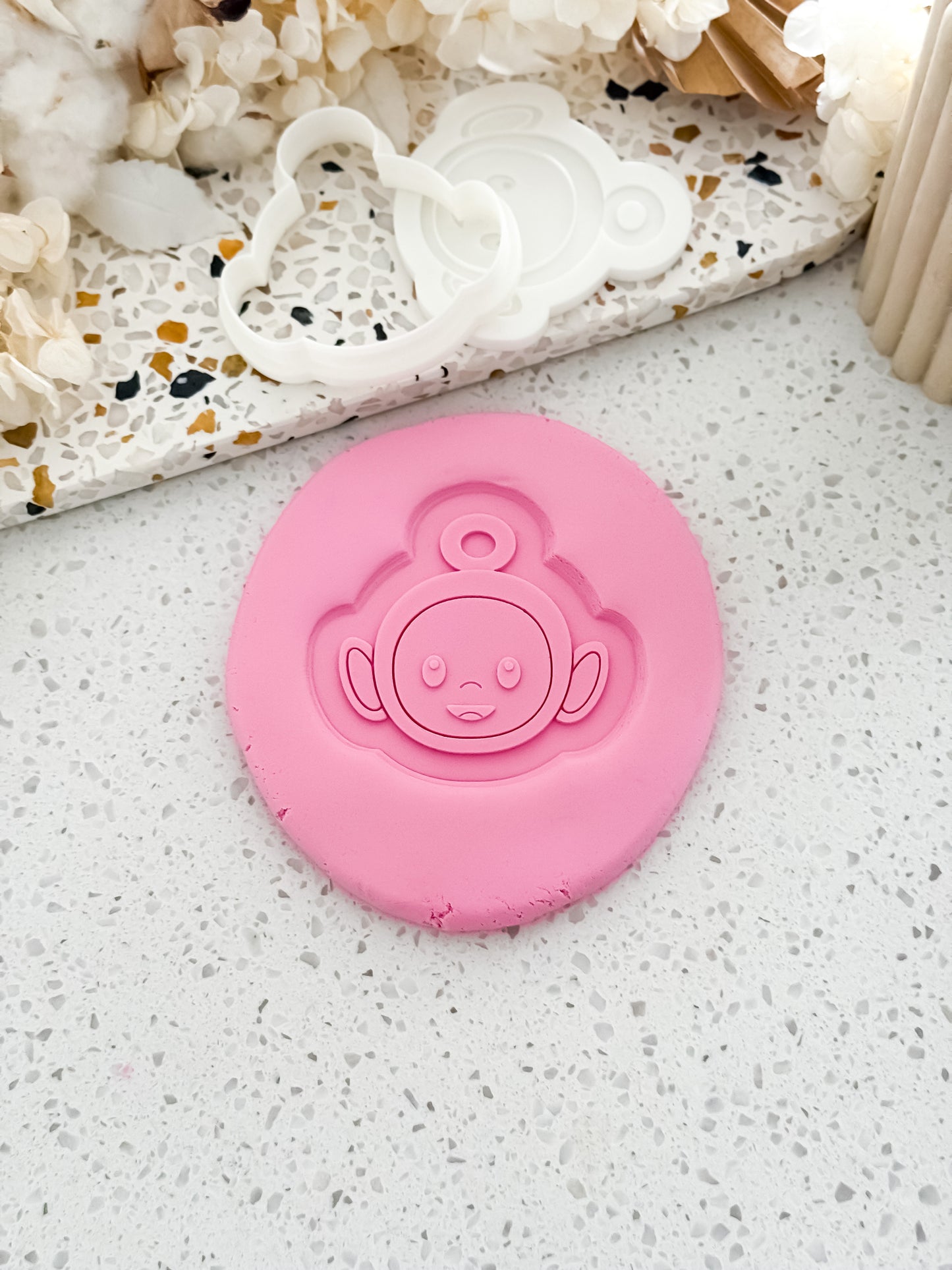 Red Tummy Friend Stamp & Cutter - Perfect for Fondant & Sugar Cookies