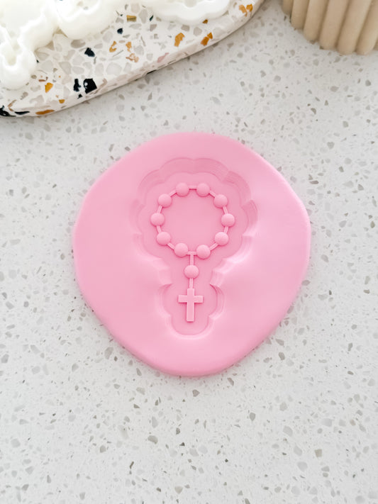 Rosary Bead Stamp & Cutter - Perfect for Fondant & Sugar Cookies
