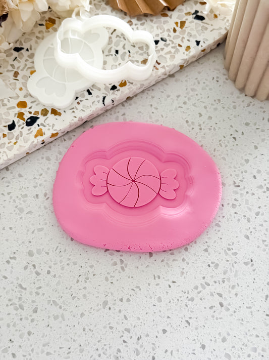 Round Lolly Stamp & Cutter - Perfect for Fondant & Sugar Cookies