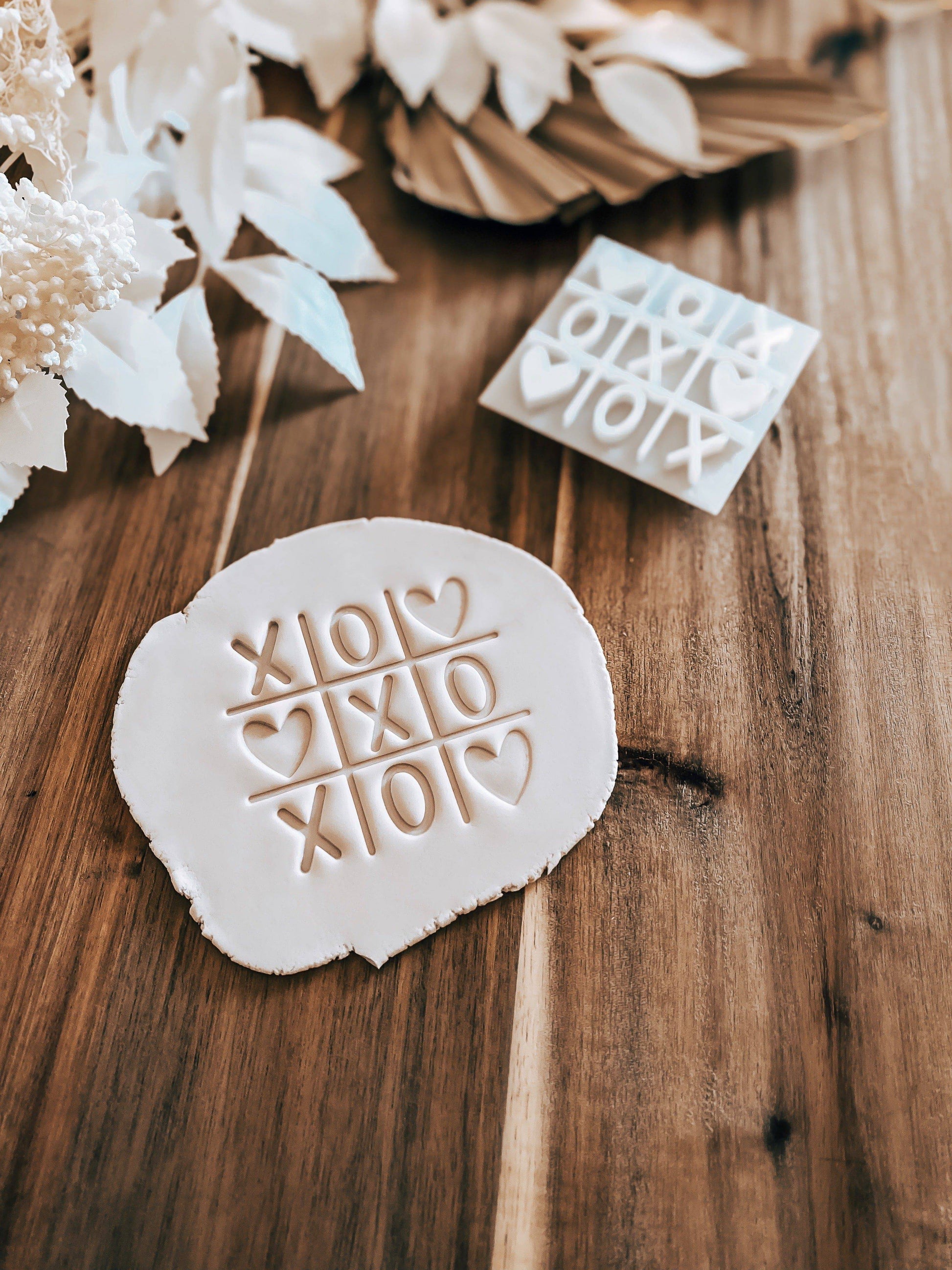  TicTacToe - Cookie Stamp - Ideal for Fondant & Sugar Cookies