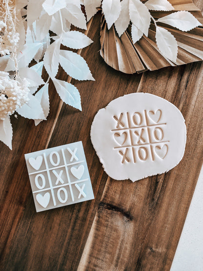  TicTacToe - Cookie Stamp - Ideal for Fondant & Sugar Cookies
