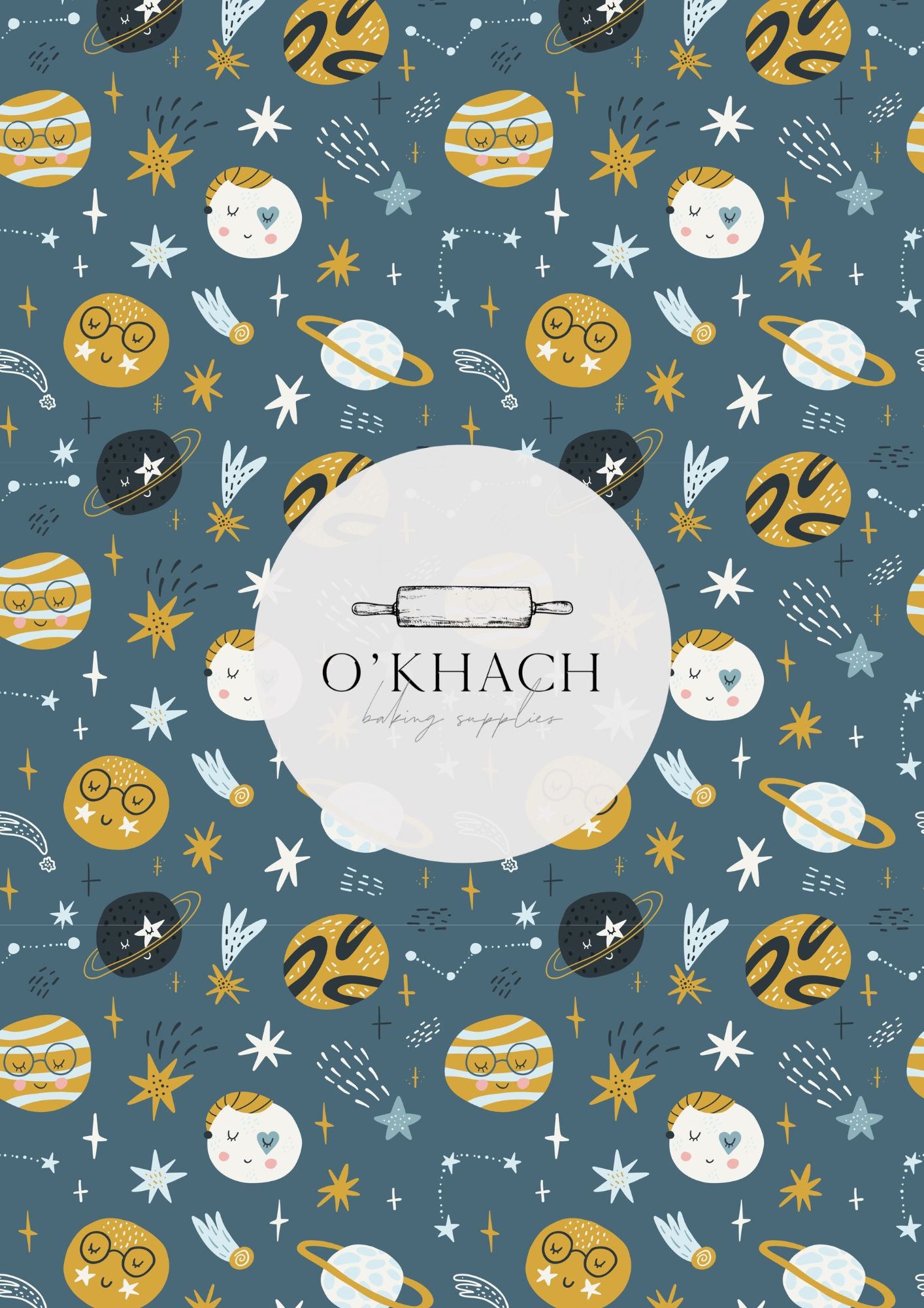 Cats in Space Pattern No.20 - Digital Edible Image for Cakes & Cookies