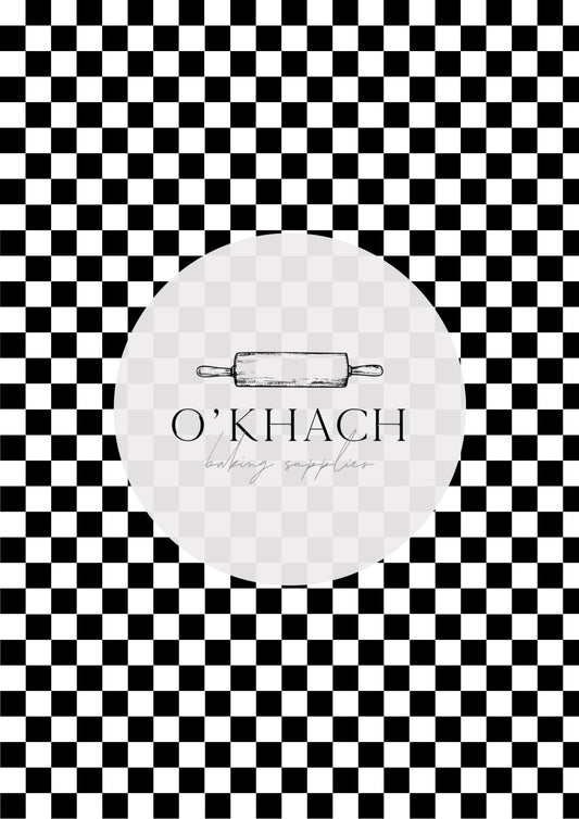 Checkerboard Pattern No.1 - Digital Edible Image for Cakes & Cookies