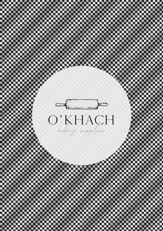Checkerboard Pattern No.4 - Digital Edible Image for Cakes & Cookies