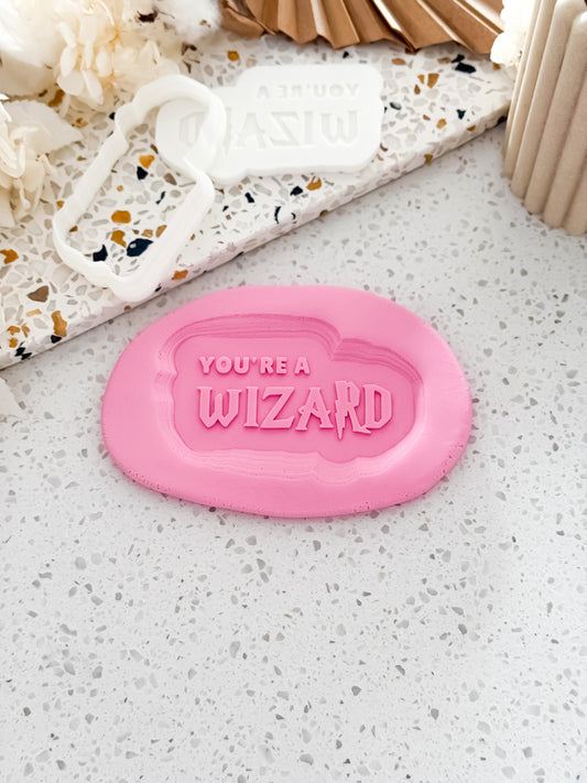 You're a Wizard Stamp & Cutter - Perfect for Fondant & Sugar Cookies