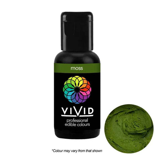 Moss - Gel Colour 21g | Vivid Professional - O'Khach Baking Supplies