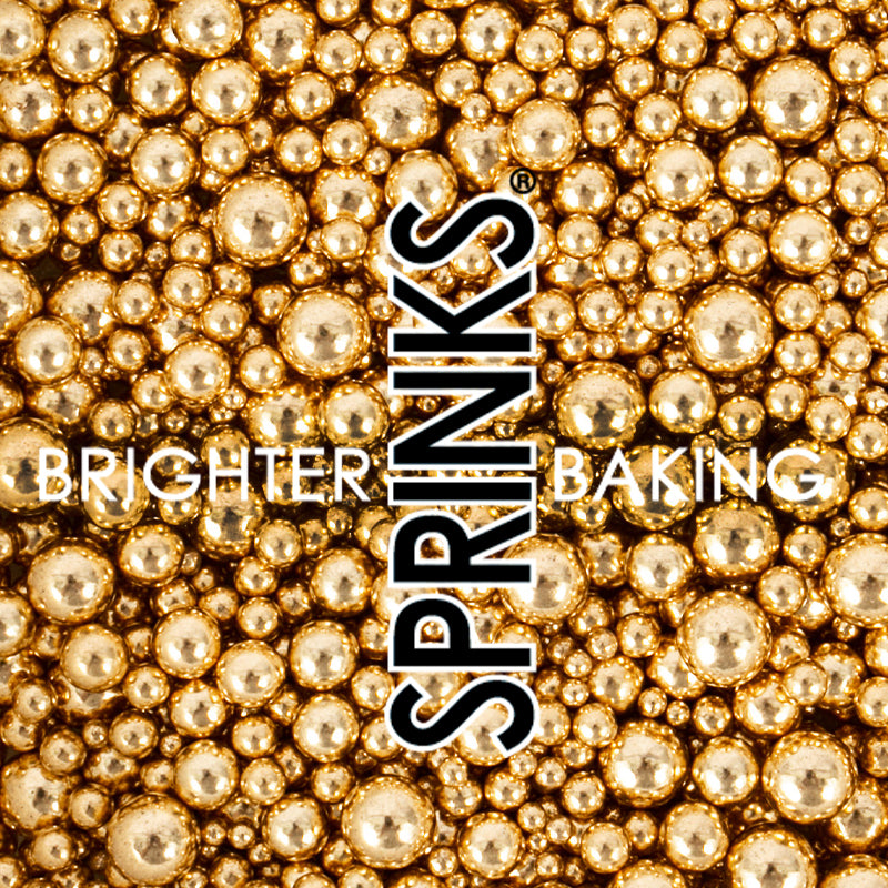 Bubble Bubble SHINY Gold - Sprinks - O'Khach Baking Supplies