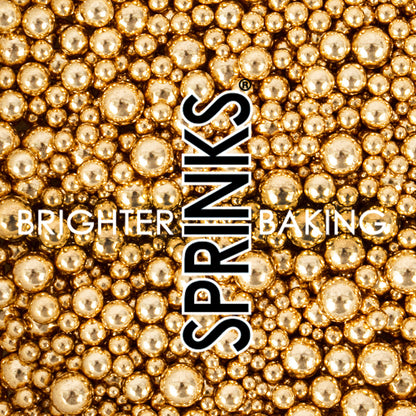 Bubble Bubble SHINY Gold - Sprinks - O'Khach Baking Supplies