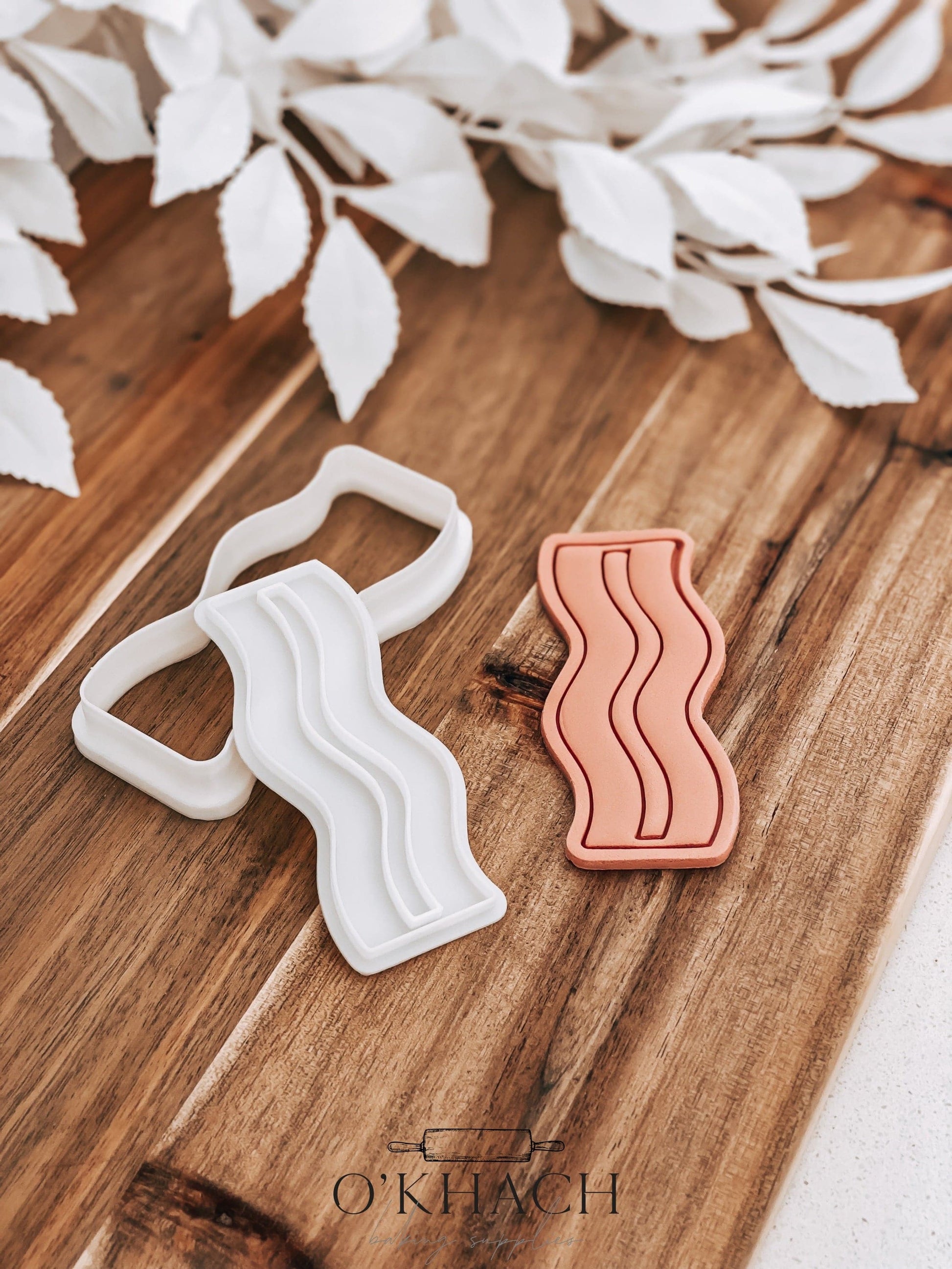 Bacon Cookie Stamp and Cutter - O'Khach Baking Supplies