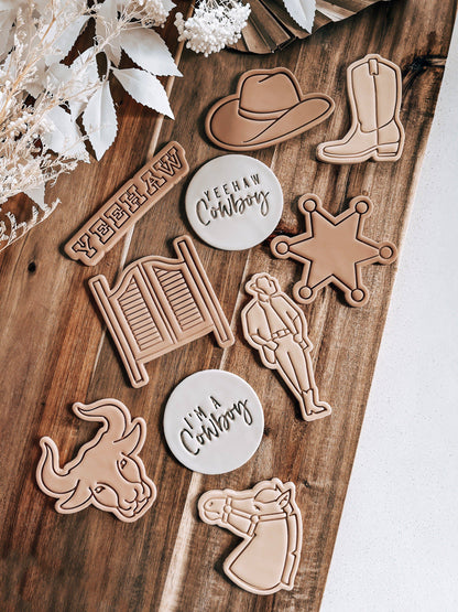 Bar Doors (Cowboy) - Cookie Stamp and Cutter - O'Khach Baking Supplies