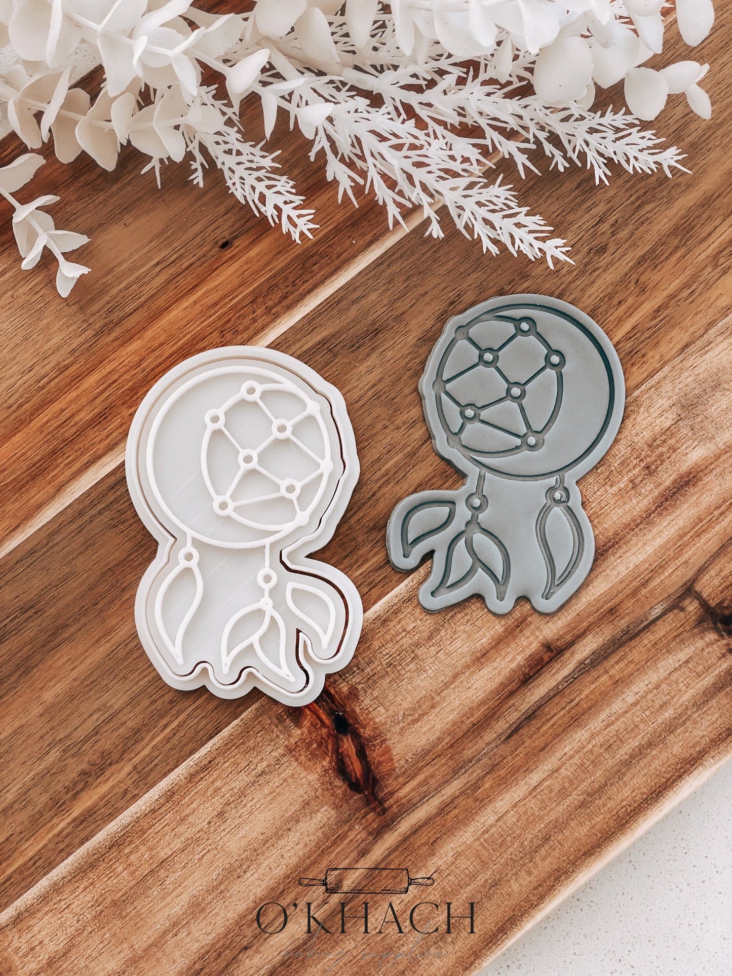 Boho Dream Catcher Cookie Stamp and Cutter - O'Khach Baking Supplies