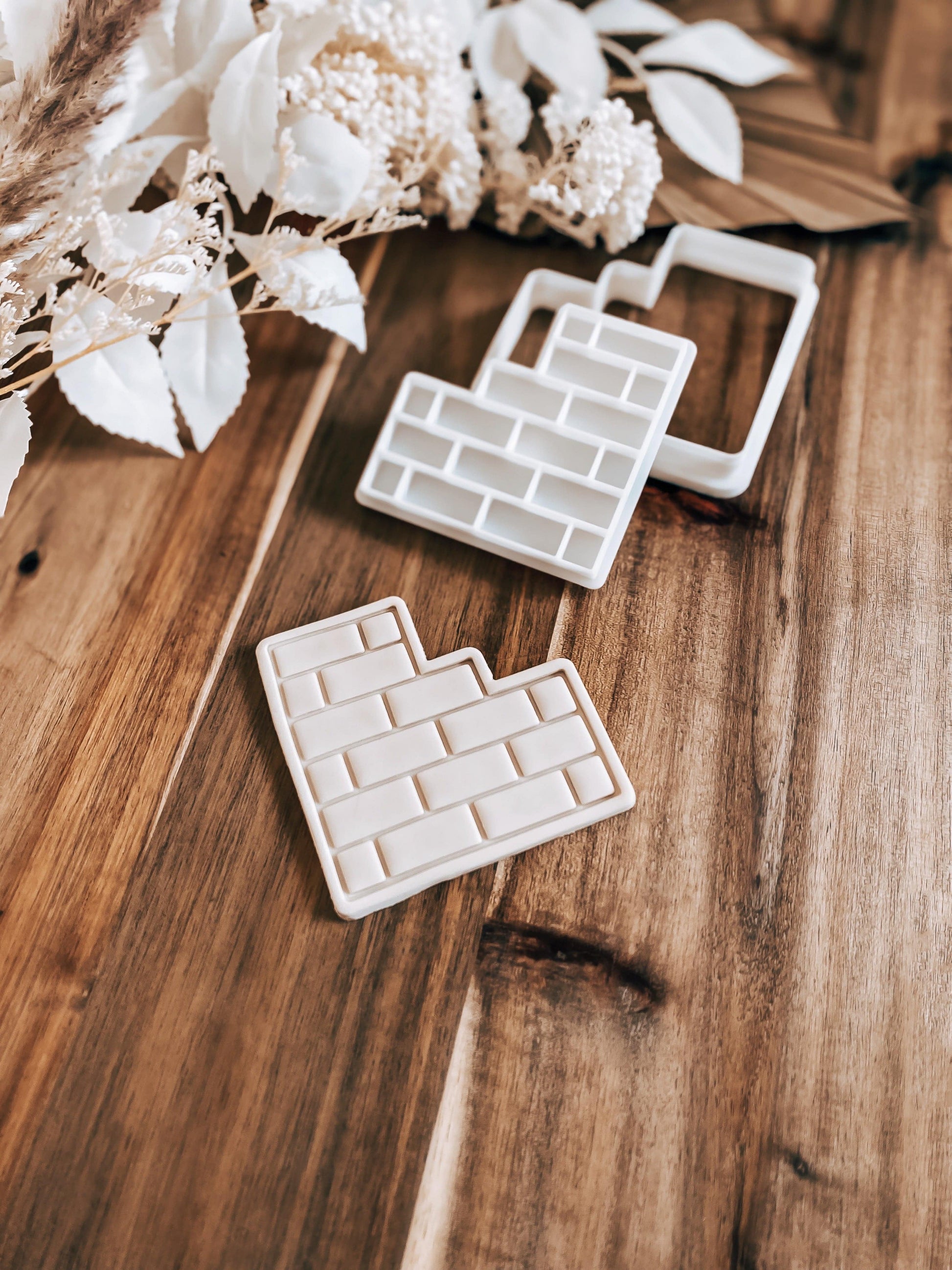 Brick Wall - Cookie Stamp and Cutter - Ideal for Fondant & Sugar Cookies