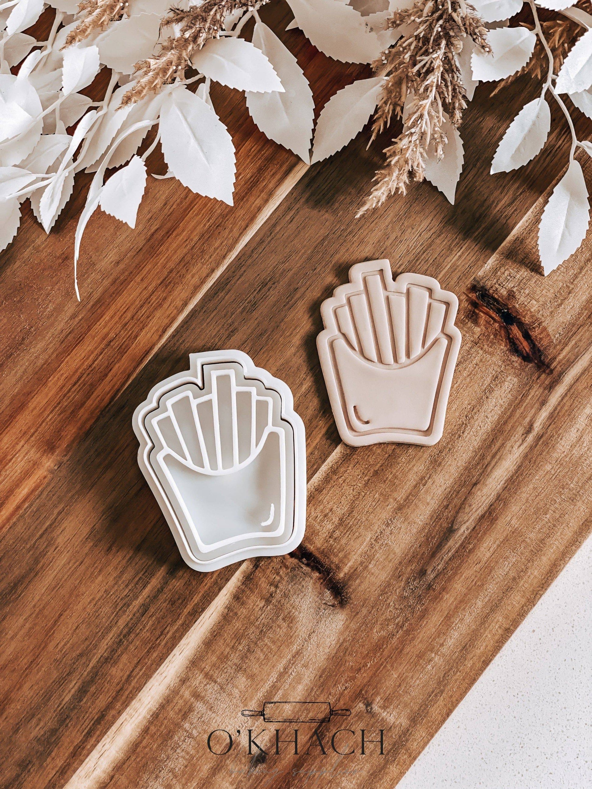 French Fries Cookie Stamp and Cutter - O'Khach Baking Supplies