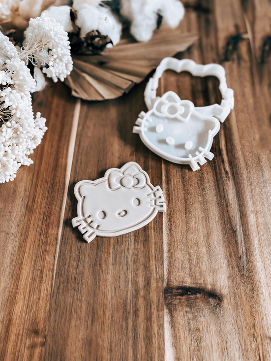 Hello Kitty Cookie Stamp and Cutter - O'Khach Baking Supplies