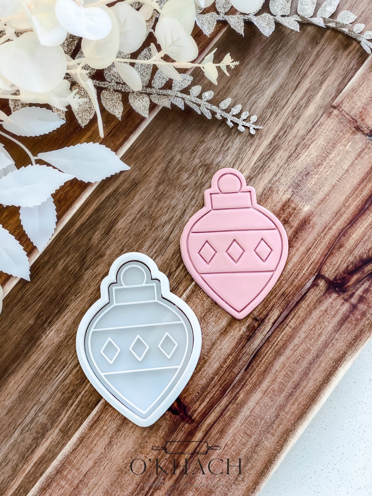 Point Bauble - Cookie Stamp and Cutter - Fondant & Sugar Cookies