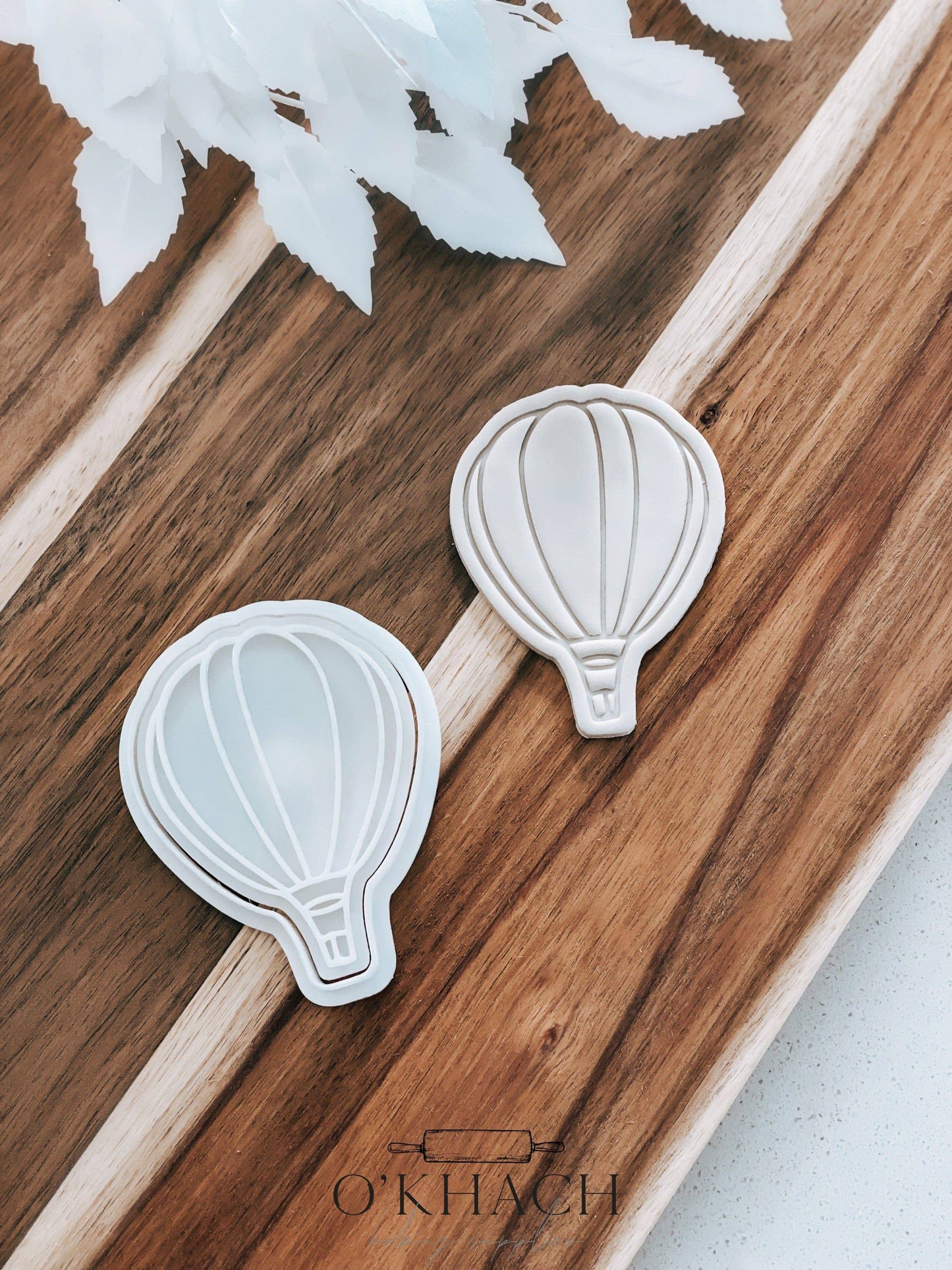 Puffy Air Balloon - Cookie Stamp and Cutter - Ideal for Fondant & Sugar Cookies