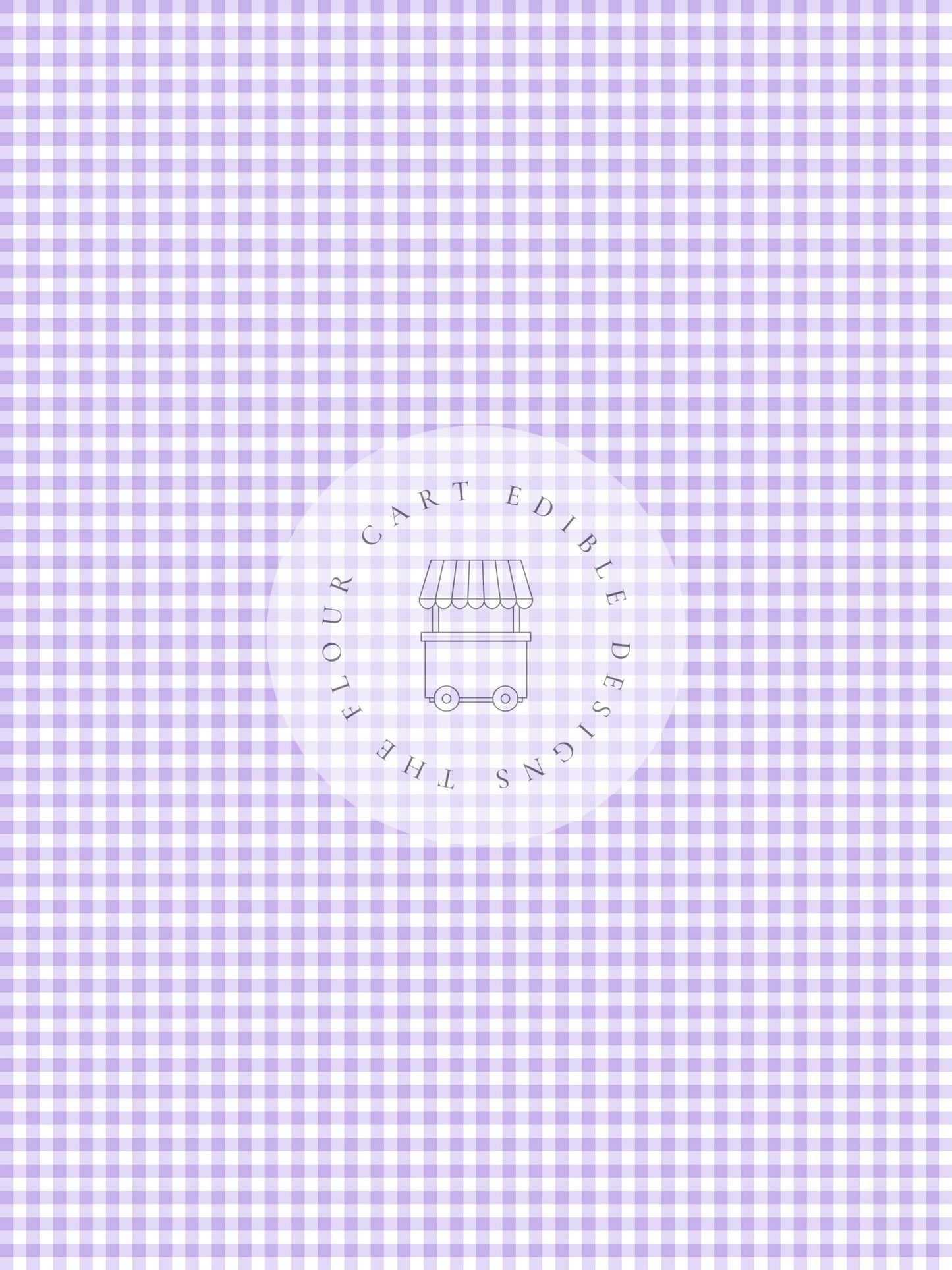 Gingham Deep Purple - Edible Image - O'Khach Baking Supplies