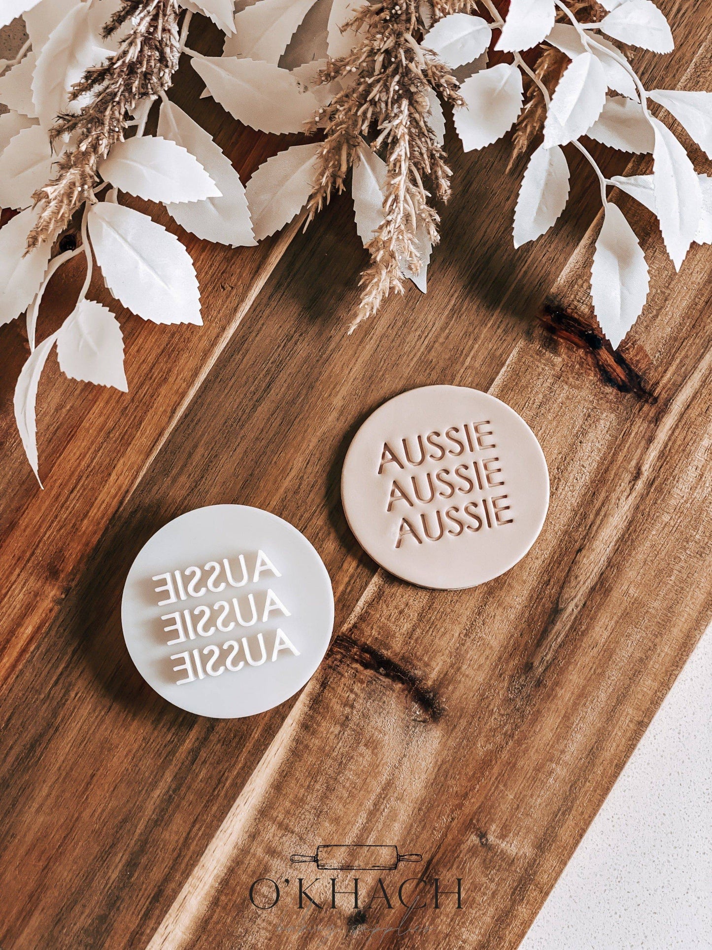 Aussie Aussie Aussie Cookie Stamp - O'Khach Baking Supplies