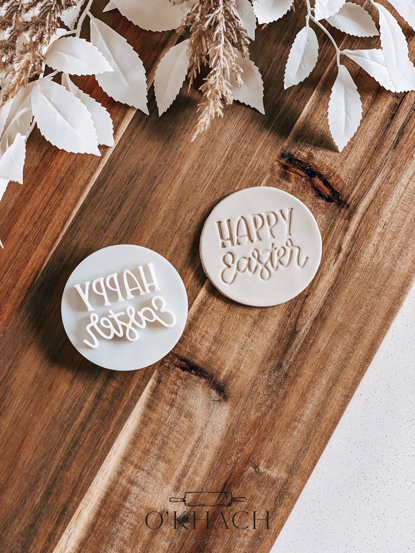 Happy Easter Cookie Stamp - O'Khach Baking Supplies