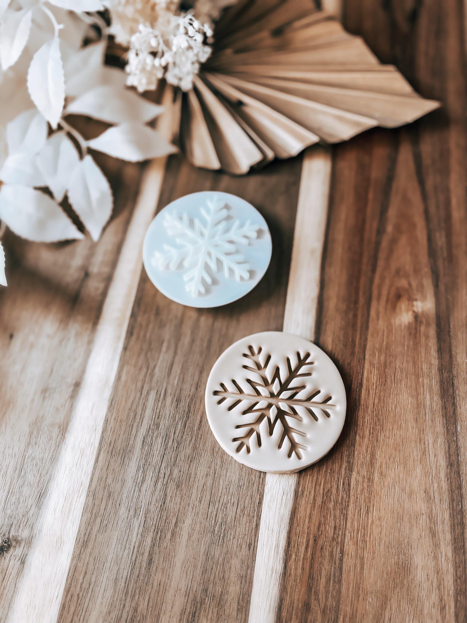 Snowflake Star - Cookie Stamp - Fondant & Sugar Cookies